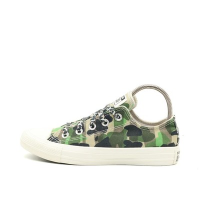 Converse Damen All Star Low Schuh Grü Textil Niedrig Atmungsaktiv Sneaker EU 35