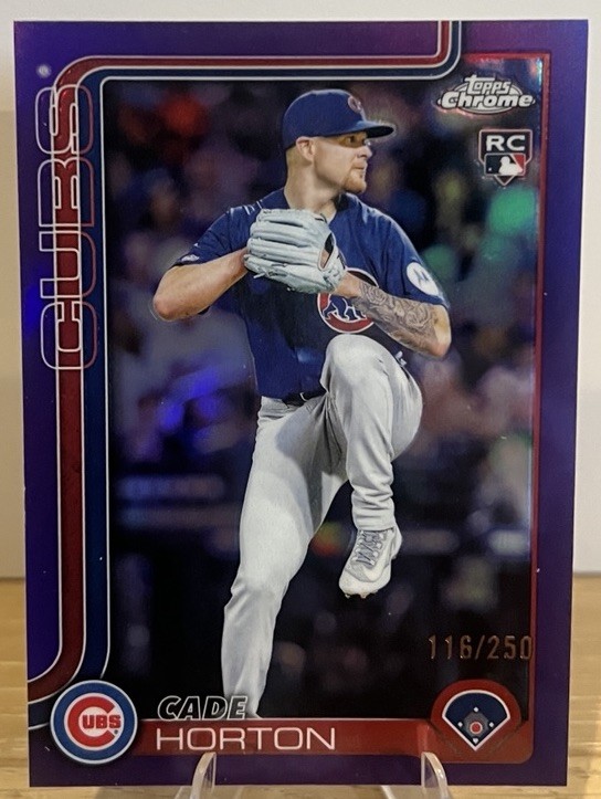 2025 Topps Chrome Update - Cade Horton #USC63 Purple Refractor /250 (RC)