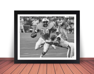#ad Framed EARL CAMPBELL Photo Picture HOUSTON OILERS Football 8x10 or 11x14 WB4 $49.95