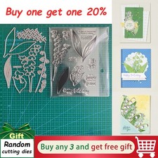 LILY OF THE VALLEY Cutting Dies&Stamps Sets,S...
