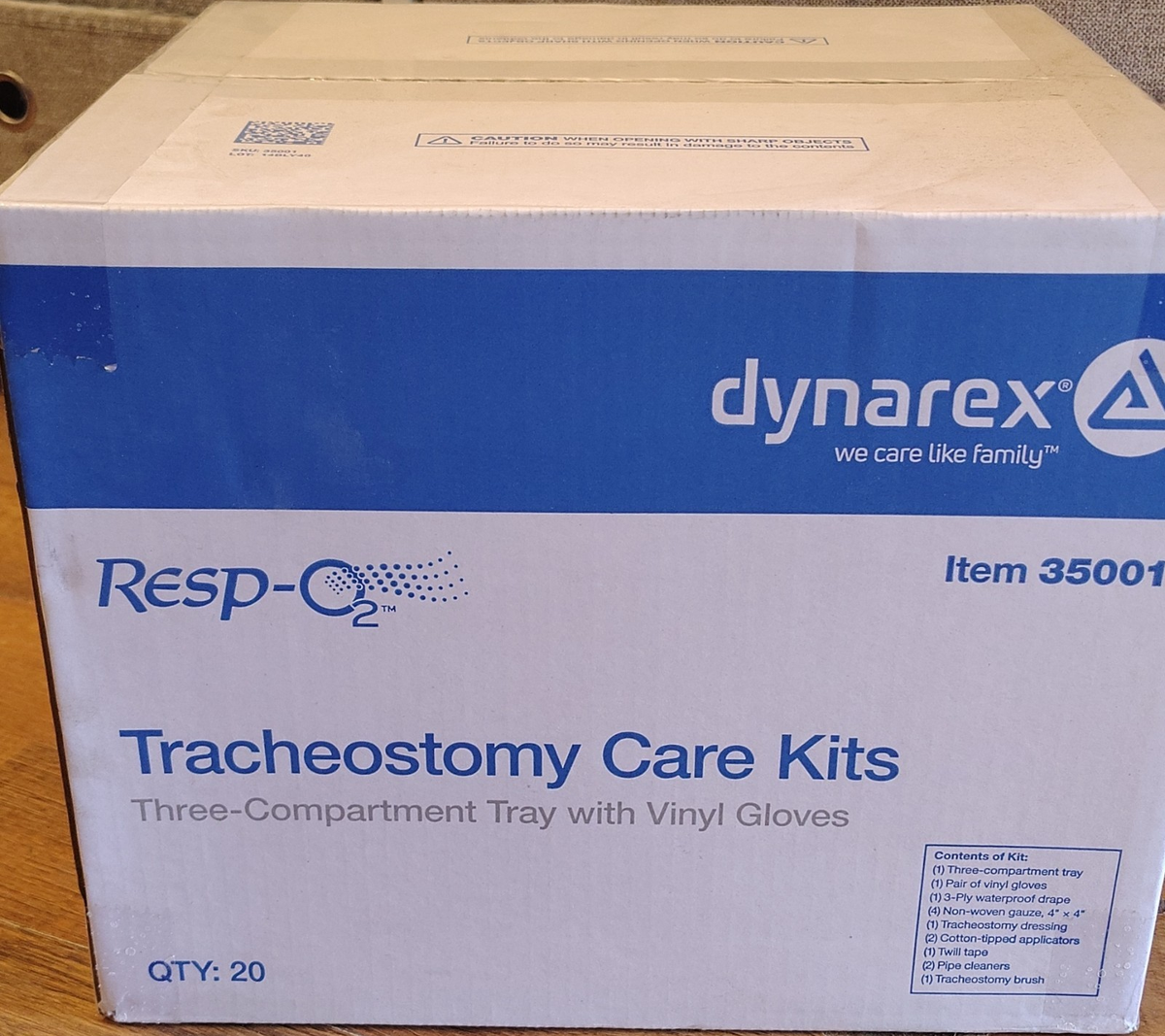 Blue Tracheostomy Box