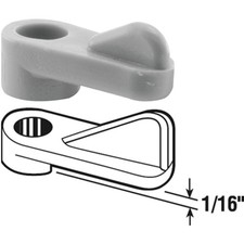 Prime-Line 1/16 In. Gray Plastic Window Screen Clip 8 Count L 5767 PRIME-LINE