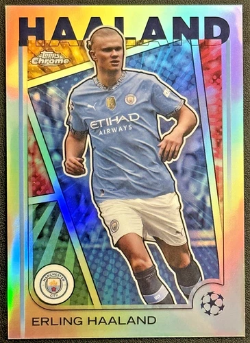 2024-25 Topps Chrome UEFA Erling Haaland Hero Variation Refractor #9