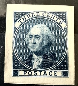 11-E5a Blue Bradbury Wilkinson 1851 3c Essay CV $1250