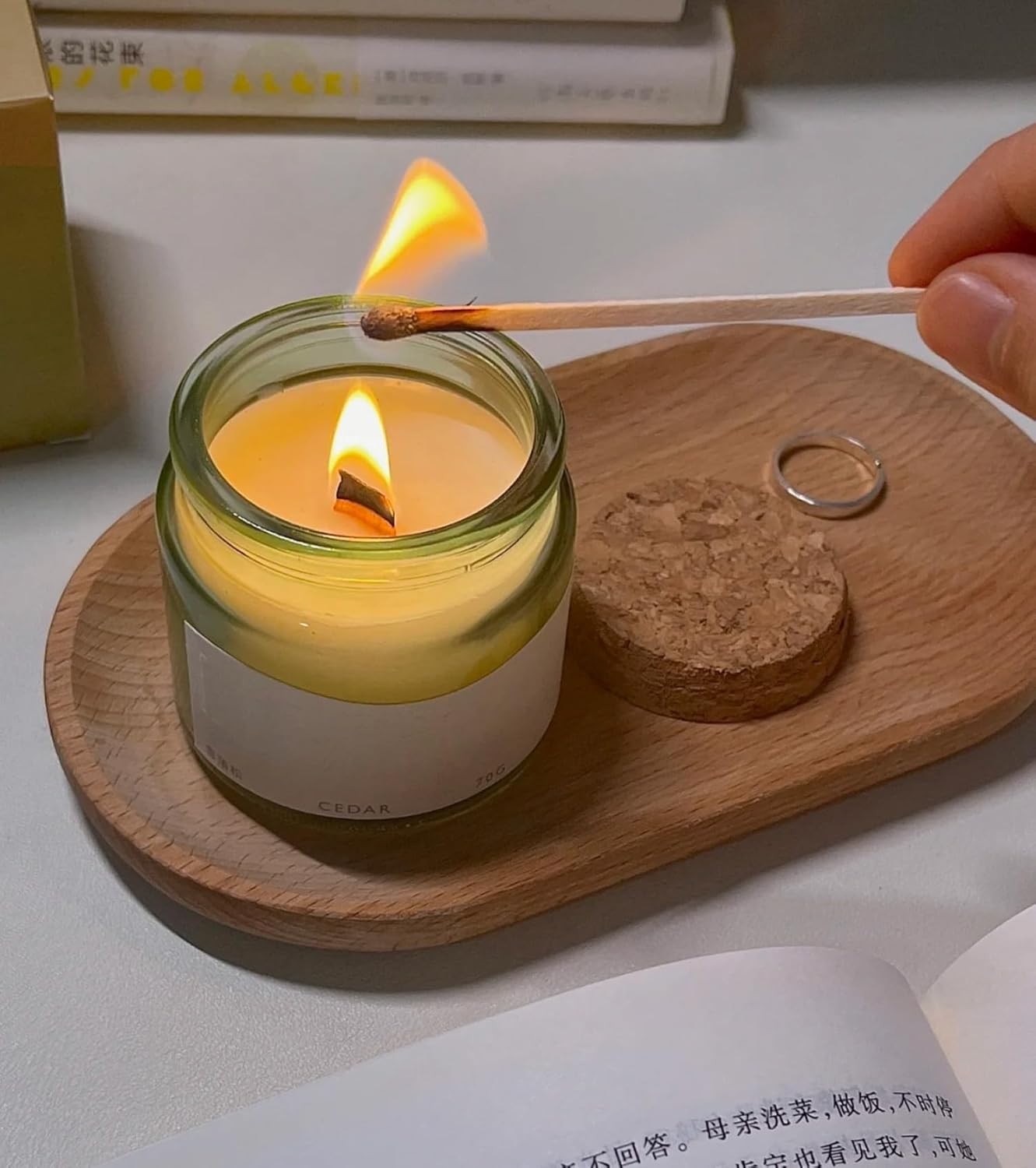 230 PCS Wooden Candle Wicks for Making 0.5mm 230 pcs 5.1*0.5*0.02in 