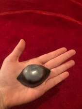 Augenachat: geschliffenes, seltenes Mineral/Stein/Deko