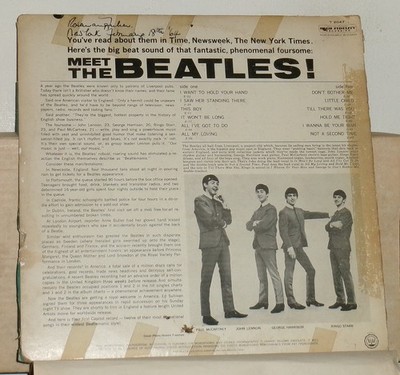 The Beatles – Meet The Beatles - 1964 Mono Vinyl LP Record Album
