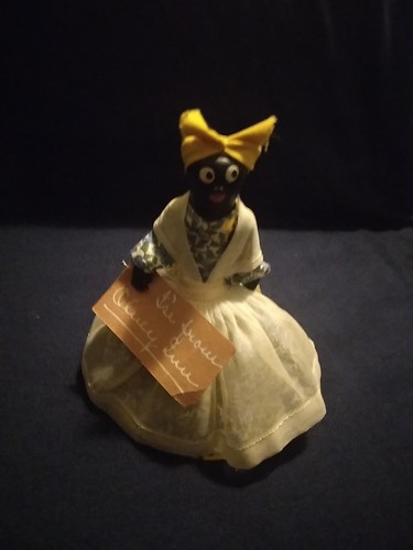 Vintage Folkart Souvenir Doll Bell