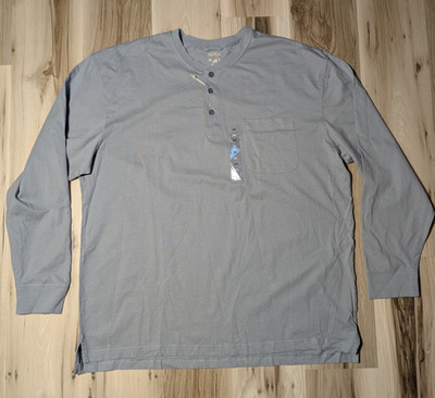 RedHead Mens 2XL Pocket Long Sleeve Pullover Grey