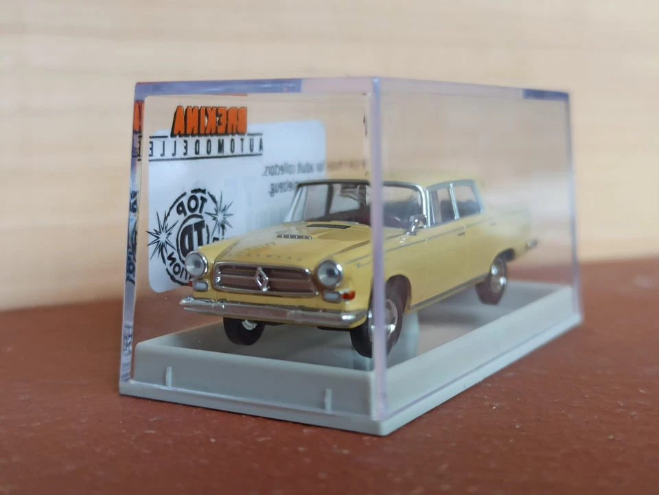 -NEU- BREKINA 15501 H0 1:87 BORGWARD P 100 PKW sandgelb SEHR RAR OVP - Bild 2 von 3