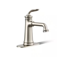 KOHLER Bellera 1-Handle 1-Hole Deck Mount Bathroom Faucet Vibrant Brushed Nickel