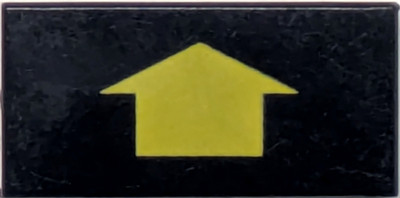 Lego bis zu 10x Tile 1 x 2 with Yellow Arrow S-3069p21-Farbauswahl-color choice