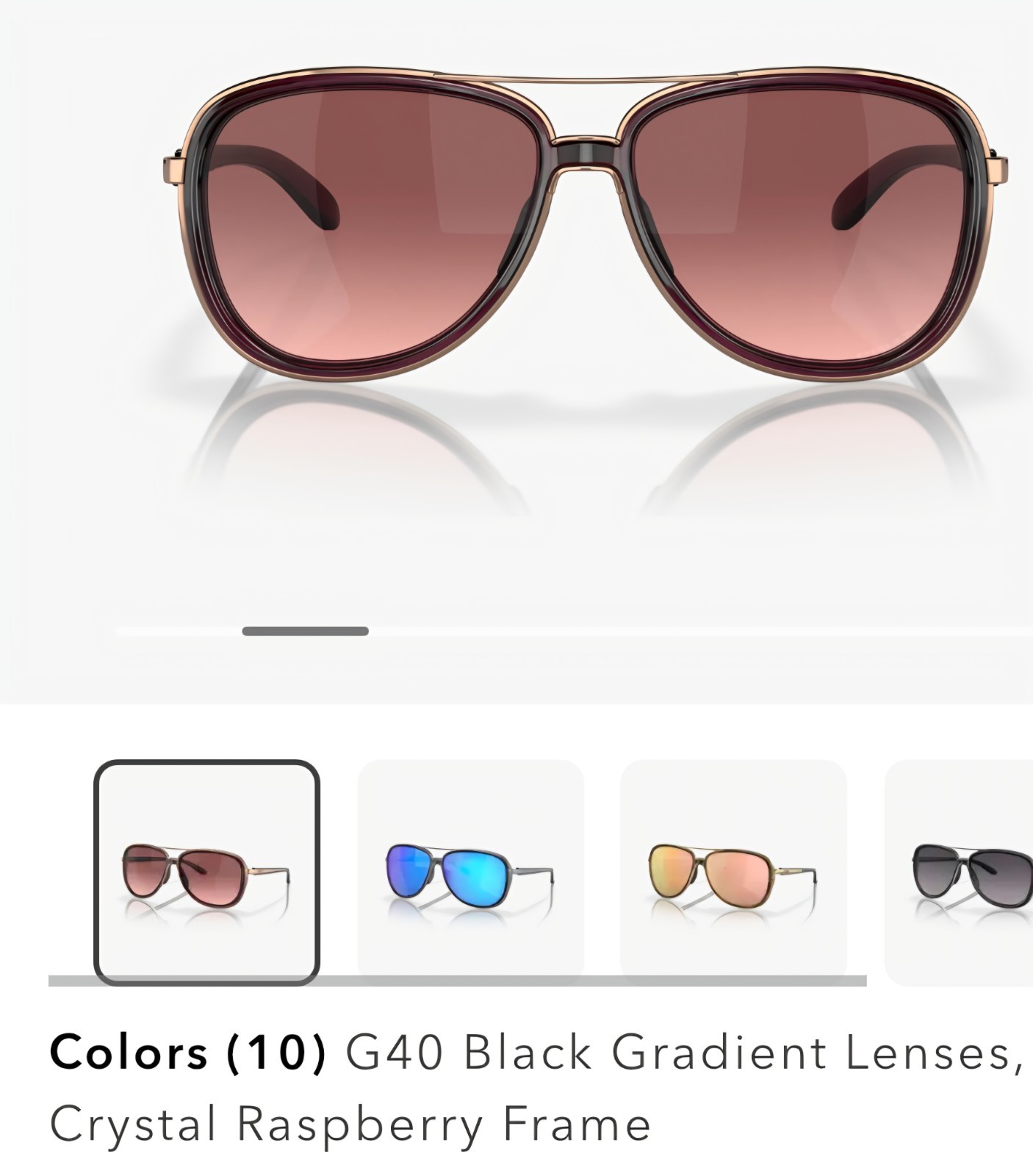 Oakley Sunglasses Split Time Crystal Rasberry G40… - image 11