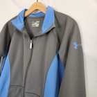 Under Armour Gray Blue Zipper Jacket Semi-Fitted Women's Size M Medium — photo 3