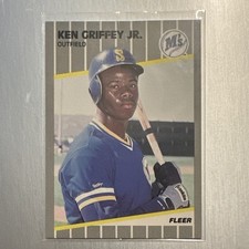 Fleer 1989 Ken Griffey Jr. #548 Seattle Mariners Baseball Card Base Set