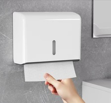 Commercial Wall Mount Paper Towel Dispenser Bathroom Tissue Holder White