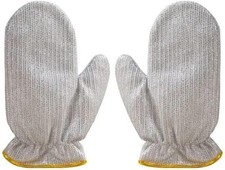 Steel Wire Scrubbing Gloves Sturdy Dishwashing Gloves for Home & Commercial Use