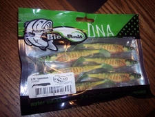 Bio Bait Minnow Lure Sunfish 3.75" Fishing Lure 6  Lures Infused With Fish Oil