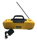 Vintage Sony Sports Boombox CFS-903 Yellow Radio Water Resistant AM/FM WORKS