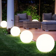 Set Di 4 Lampade Solari Da Esterno A Sfera Per Illuminazione Del Giardino