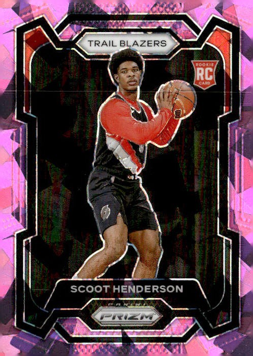 2023-24 Panini Prizm #141 Scoot Henderson Prizms Pink Ice
