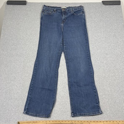 Levi's 512 Women's Denim Blue Jeans Sz 16 Med Zip Fly Bootcut Perfectly Slimming