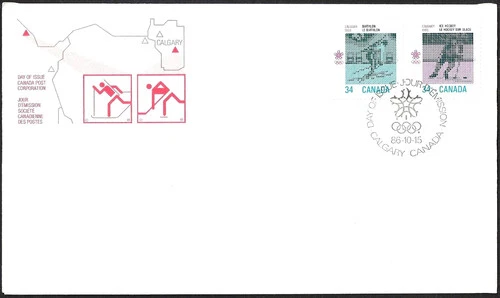 CANADA 1986 OLYMPIC WINTER GAMES FIRST DAY COVER !! M157