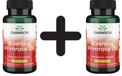 2 x Swanson EFAs, Evening Primrose Oil, 500mg - 100 softgels (114,95 EUR/kg)