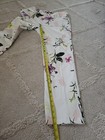 Insight Size 12 White With Pink Purple Floral Print Stretch Straight Leg Summer — photo 5