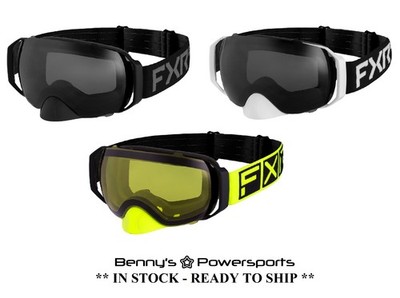 CLOSEOUT FXR Ride X Spherical Snow Goggles Dual Pane Mangetic Quick Change Lens