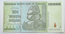 2008 Zimbabwe 10 Trillion Dollars - Ten Trillion Dollar Note- UNC -Free Shipping