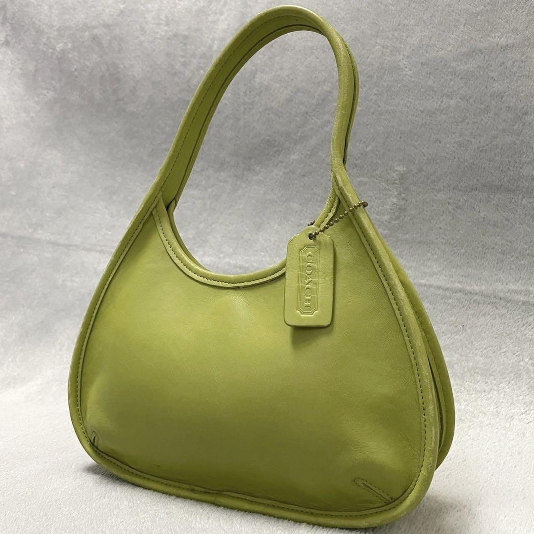 Old Coach Ergo Mini Satchel Bag Handbag with Lime Charm Old Coach Ergo Mini Satchel Bag Handbag with Lime Charm