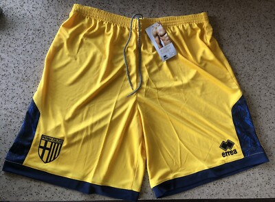 AC Parma Calcio 1913 Errea Away Soccer Football Shorts 2XL XXL NWT Italy 20/21