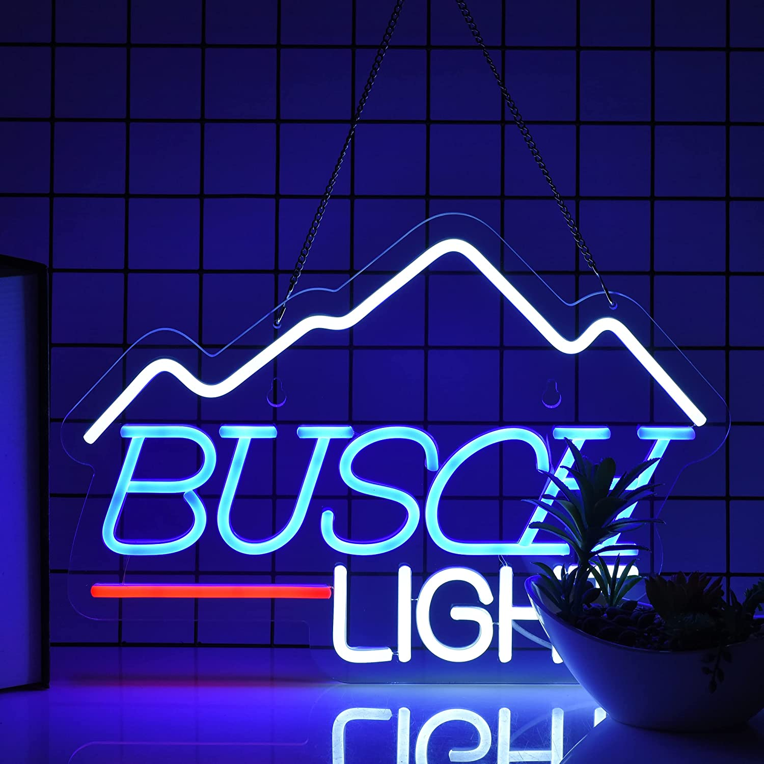 Bneonushc Neon Light Neon Sign for Wall Decor Beer Bar Home Bedroom Man