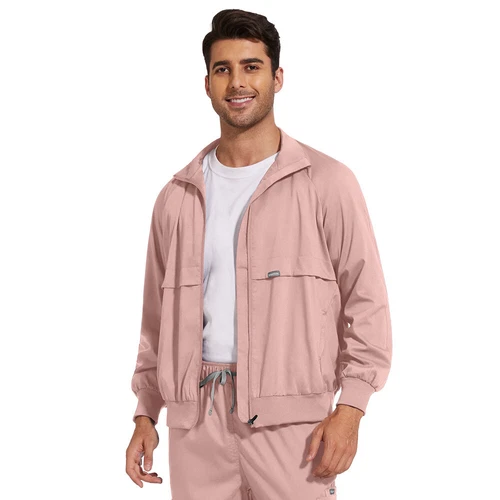 Men Warm Coat Scrubs Jackets Medical Nursing NiaaHinn UNIFORMS Long Sleeve Scrub image 2