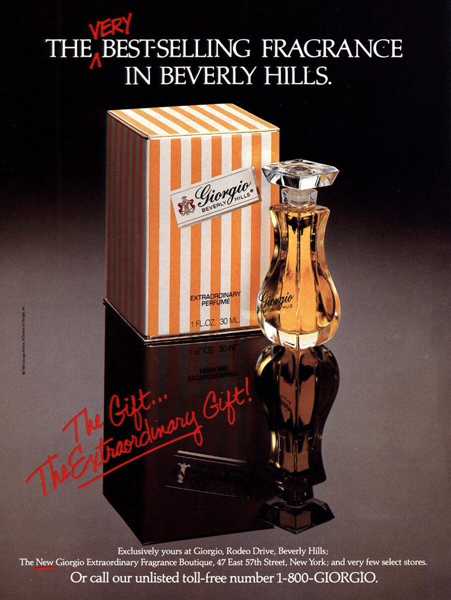 1984 Giorgio Beverly Hills: Best Selling Fragrance Vintage Print