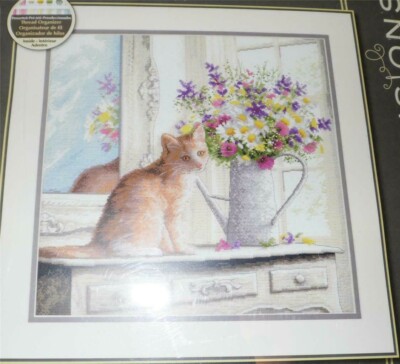 Stickpackung von Dimensions Gold Collection   # Kitten in the Window