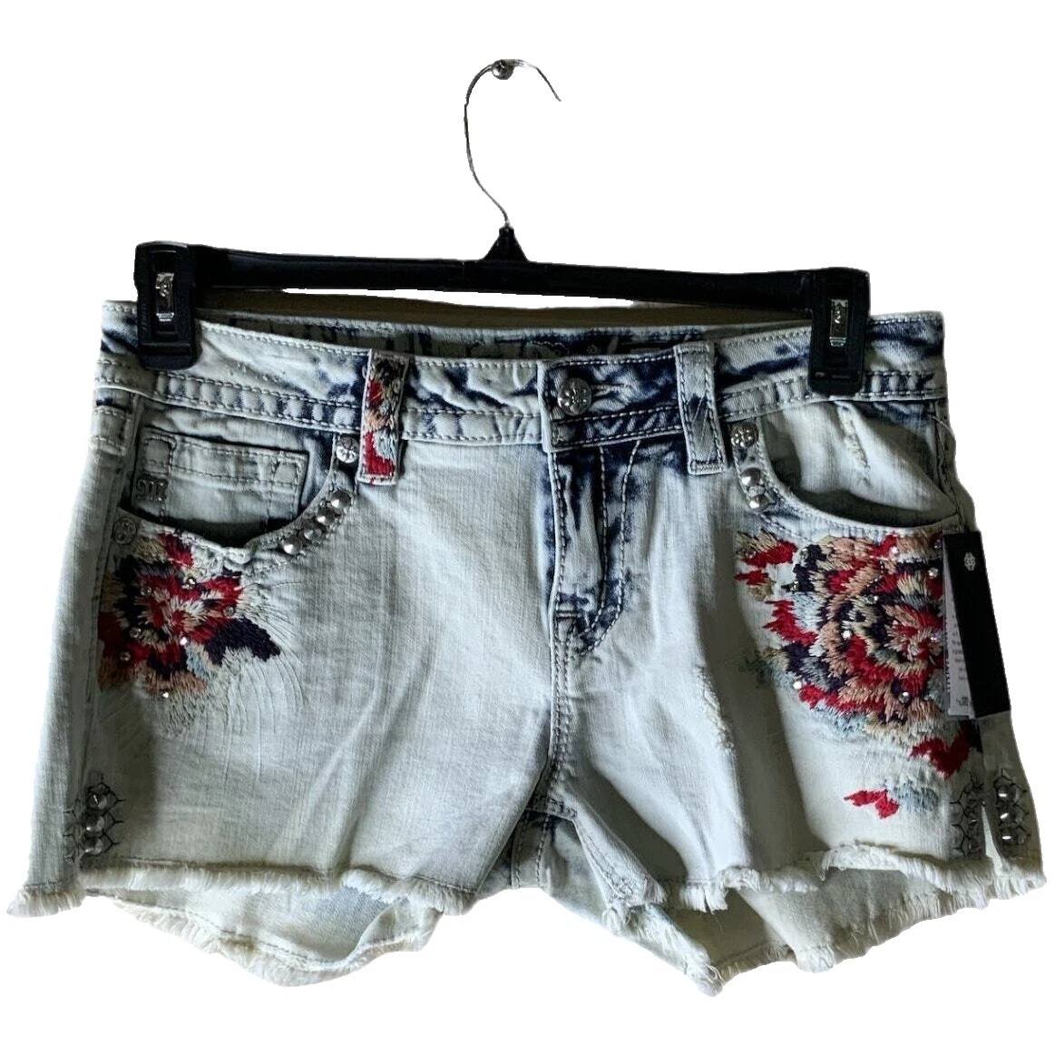 Pantalones cortos Floral Mezcla de Algodón Miss Me para Mujeres