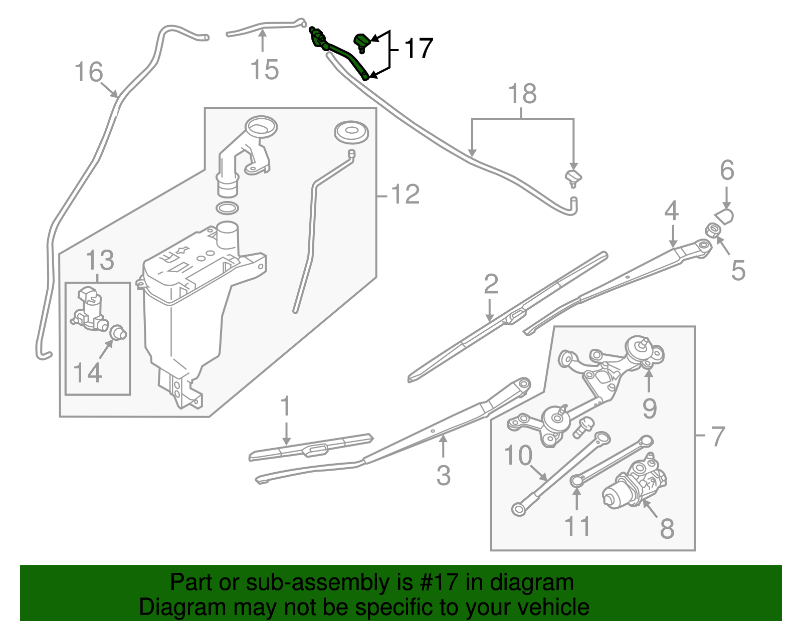 Genuine Nissan Washer Nozzle 289329MF0A eBay