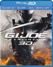 G.I.Joe: Retaliation 3D - Blu-Ray 3D/Blu-Ray/DVD - Good w/ slipcover BILINGUAL
