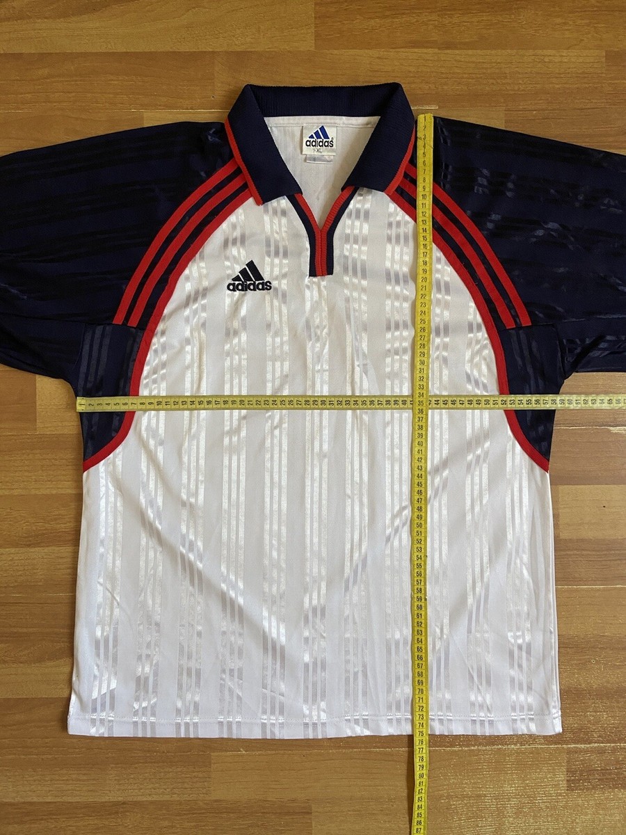 ウェア  90s Vintage Soccer Polo Jersey ADIDAS 90s FOOTBALL SHIRT SOCCER JERSEY POLO sz XL MEN WHITE | eBay