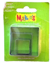 3 PCS Makins Clay Cutters Set For Jewelry Making, SQUARE