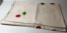 New Hand made Applique  embroidered edge Table cloth table cover 36"X36"