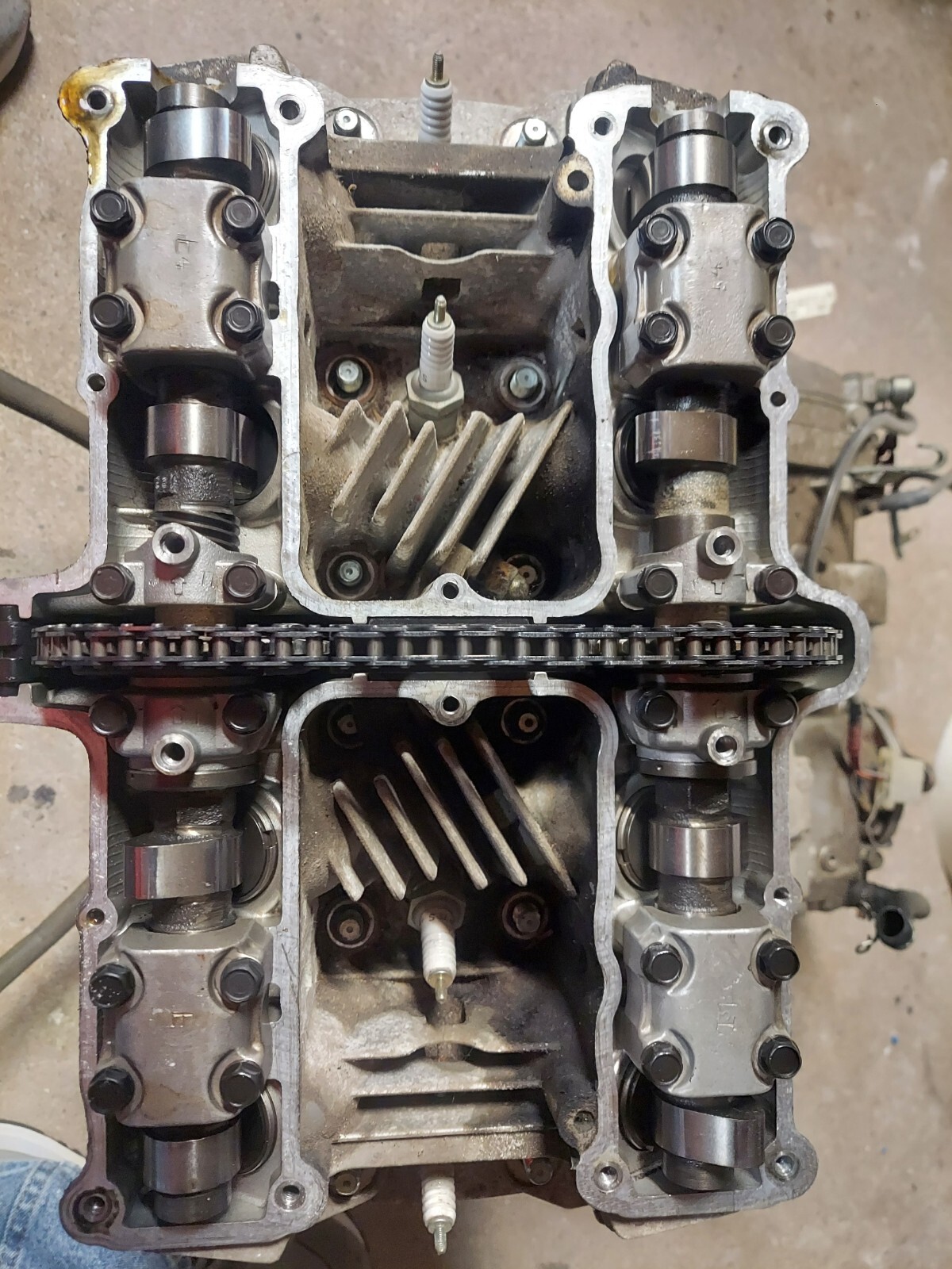 1981 Yamaha XJ750 SECA Cylinder Head With Camshafts & Valves eBay