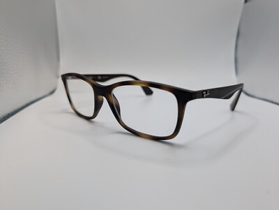 Barely Used Ray-Ban RB7047 Matte Tortoiseshell EYEGLASS FRAMES Wayfarer