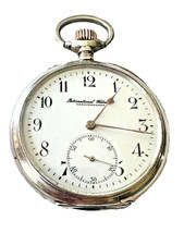 IWC International Watch Company pocket watch silver enamel