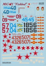 Print Scale 48-008 - 1/48 Mig-21  Fishbed , Wet Decal Aircraft