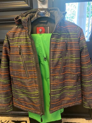 SKI JACKET AND PANTS SPYDER/BOULDER GEAR YOUTH JACKET XL& Spyder PANTS (Size 18)