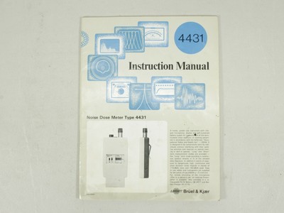 Brüel &Kjaer 4428 / 4130 Noise Dose Meter / Schalldosimeter 80-140dB