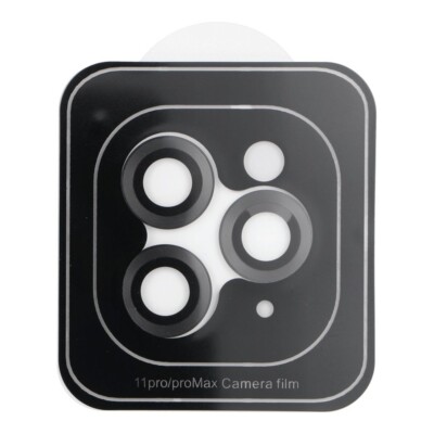 Für Apple iPhone 11 Pro Max - 3D SET Glas Schutz Linse Camera Schwarze Rahmen